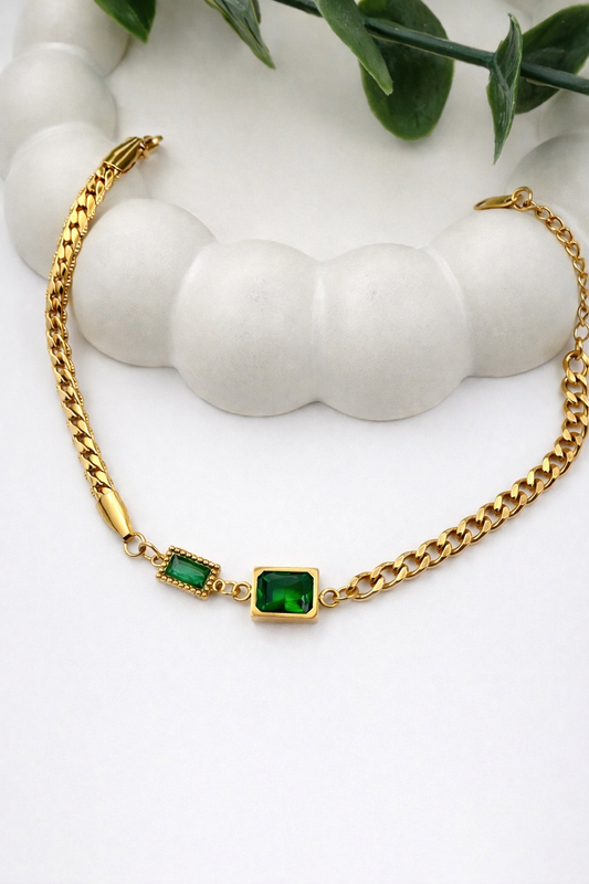 Emerald Allure Statement Bracelet