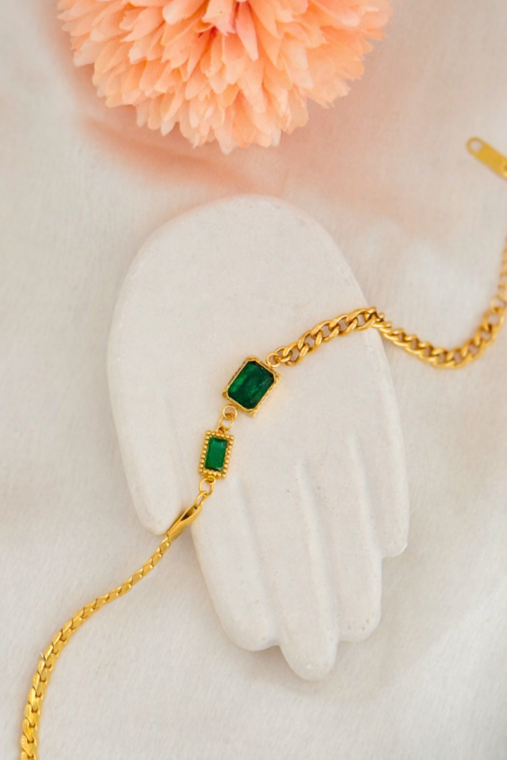 Emerald Allure Statement Bracelet
