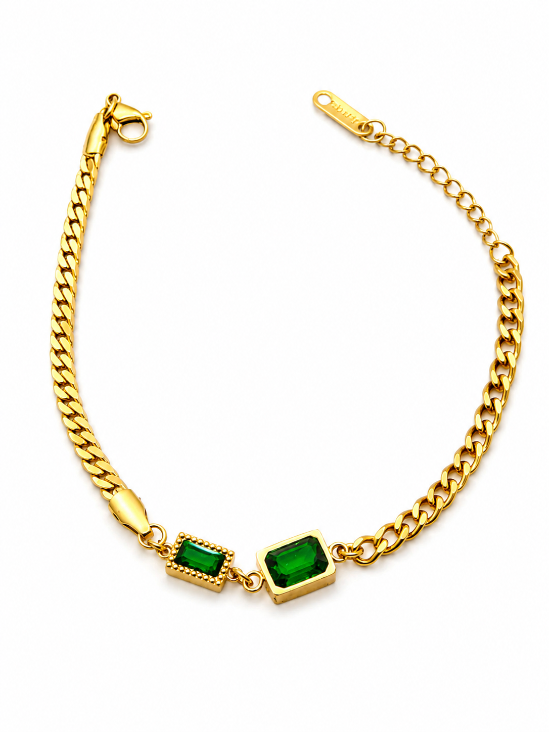 Emerald Allure Statement Bracelet