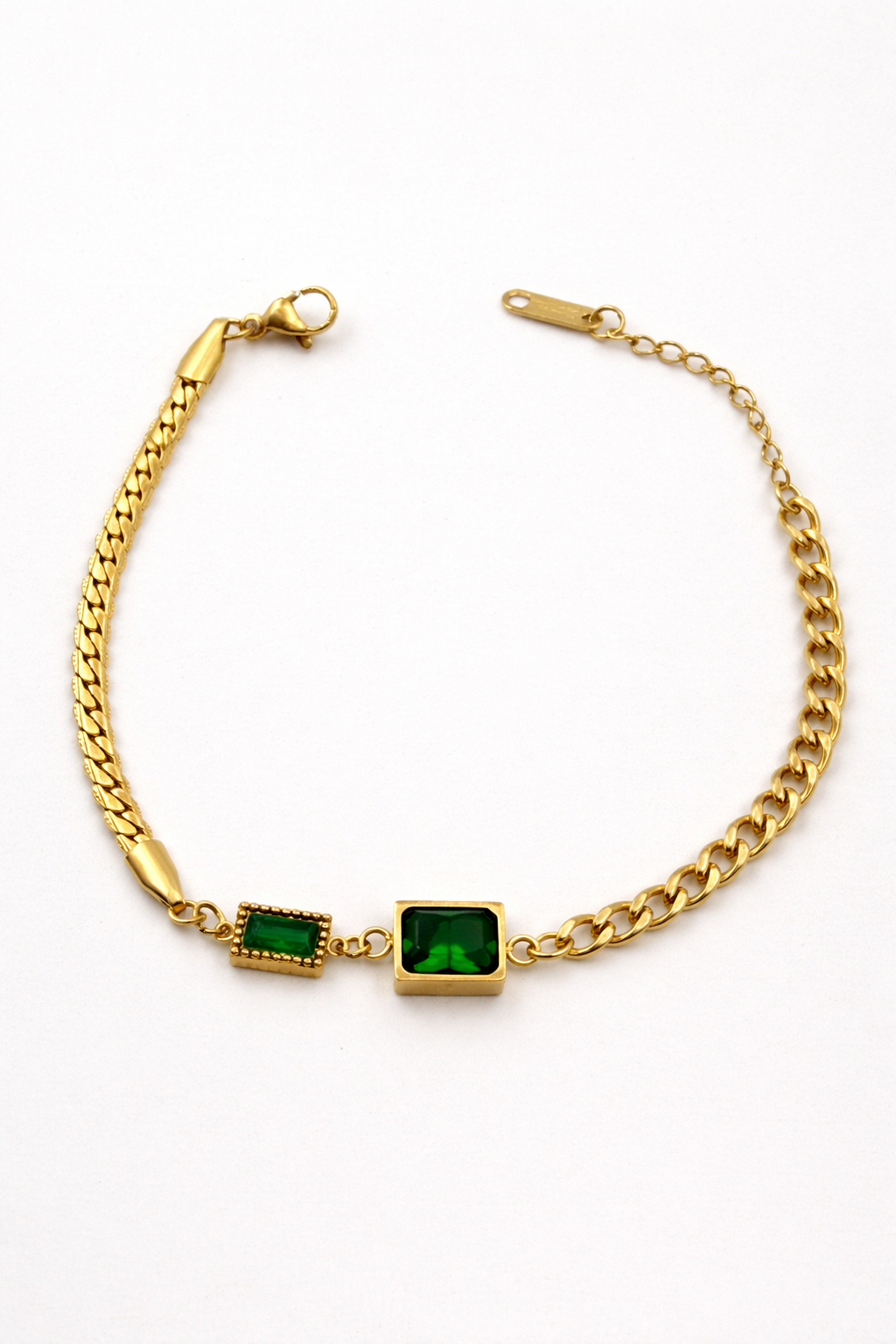 Emerald Allure Statement Bracelet
