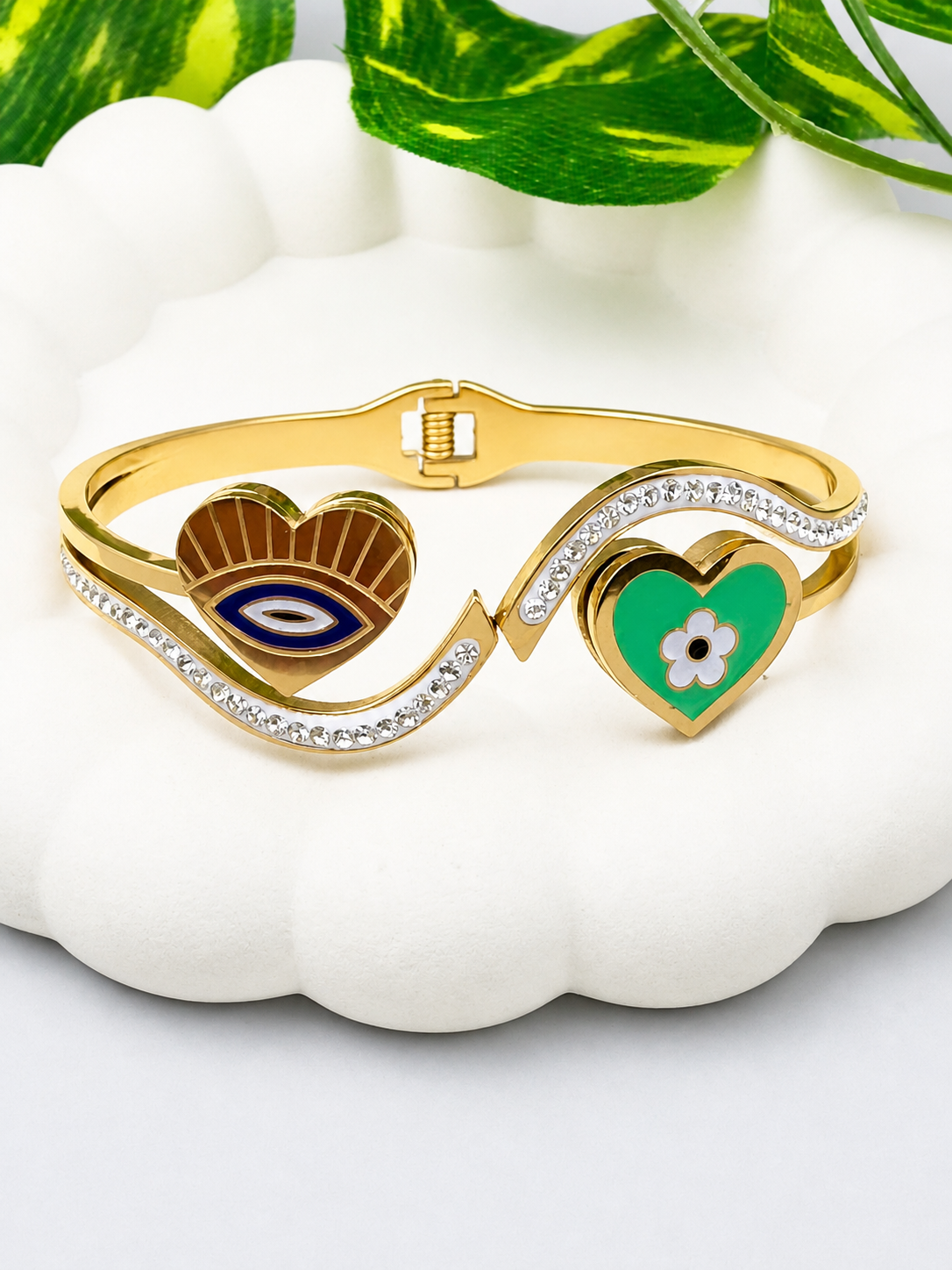 Heart & Evil Eye Bracelet