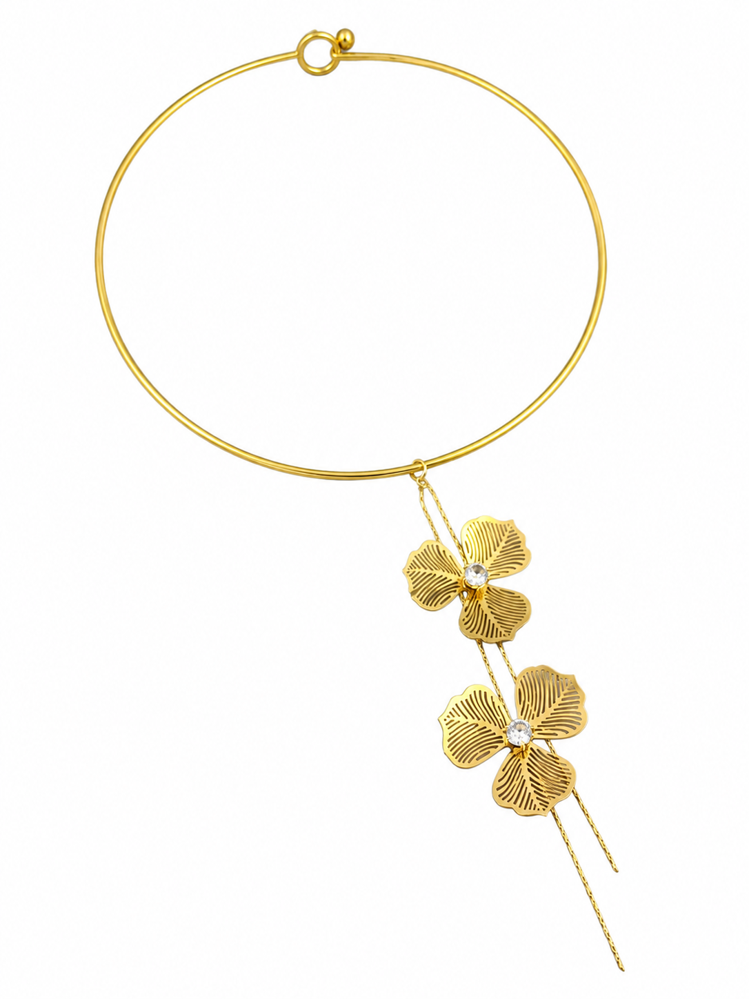 Floral Poise Collar Necklace