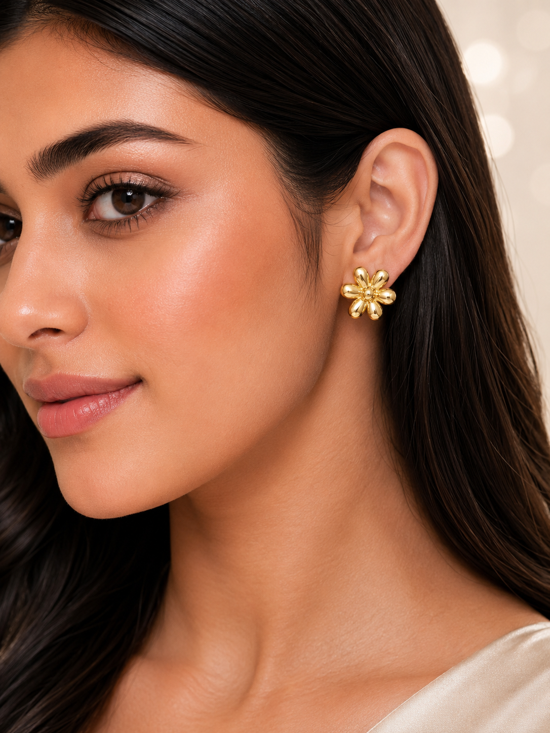 Golden Daisy Studs