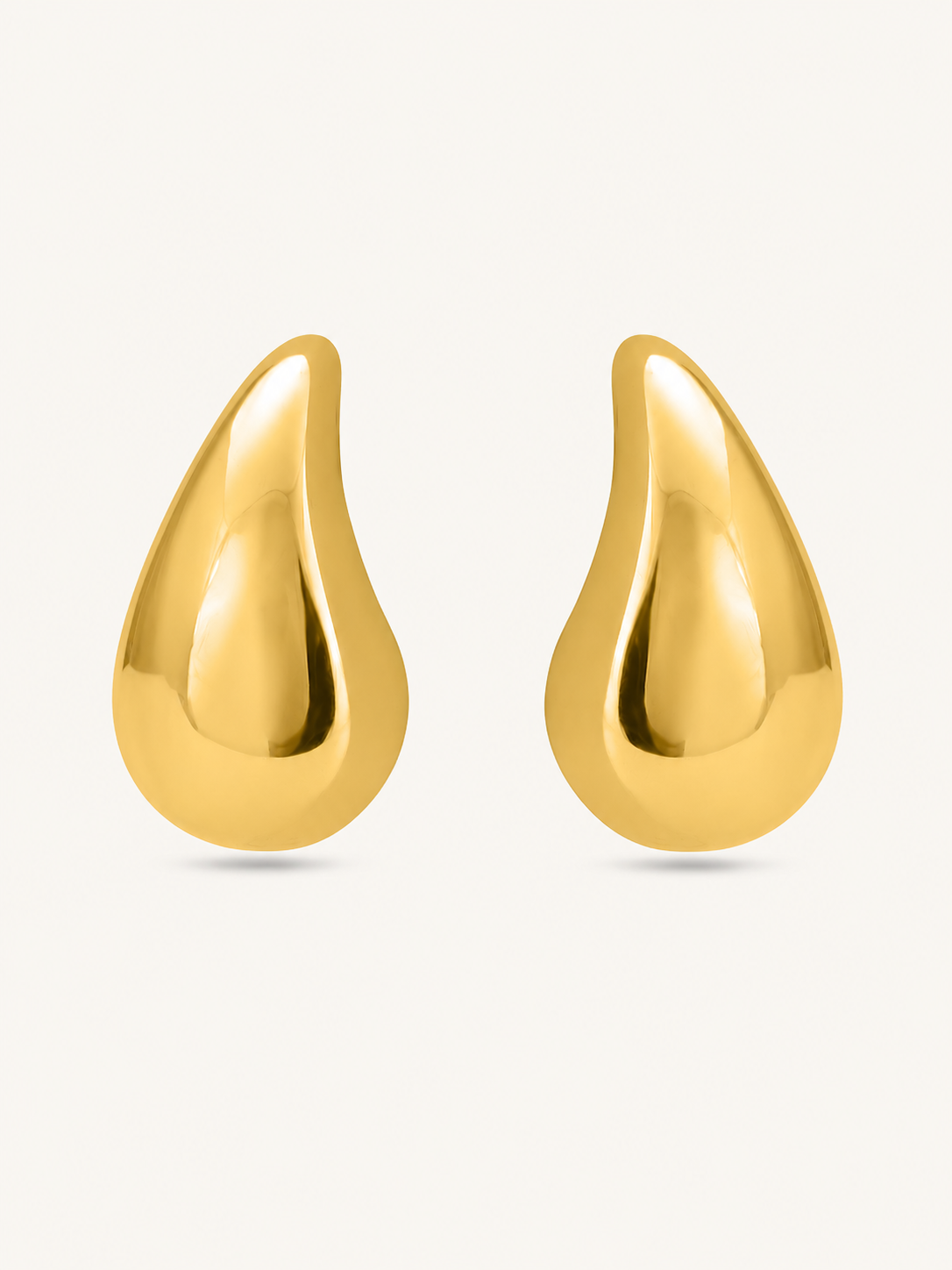 Golden Halo Tear Drop Studs