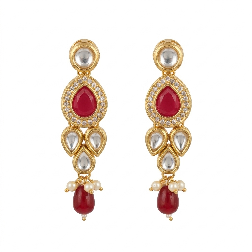 Heritage Red Kundan Choker Set