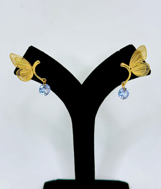 Falling Star Butterfly Earrings