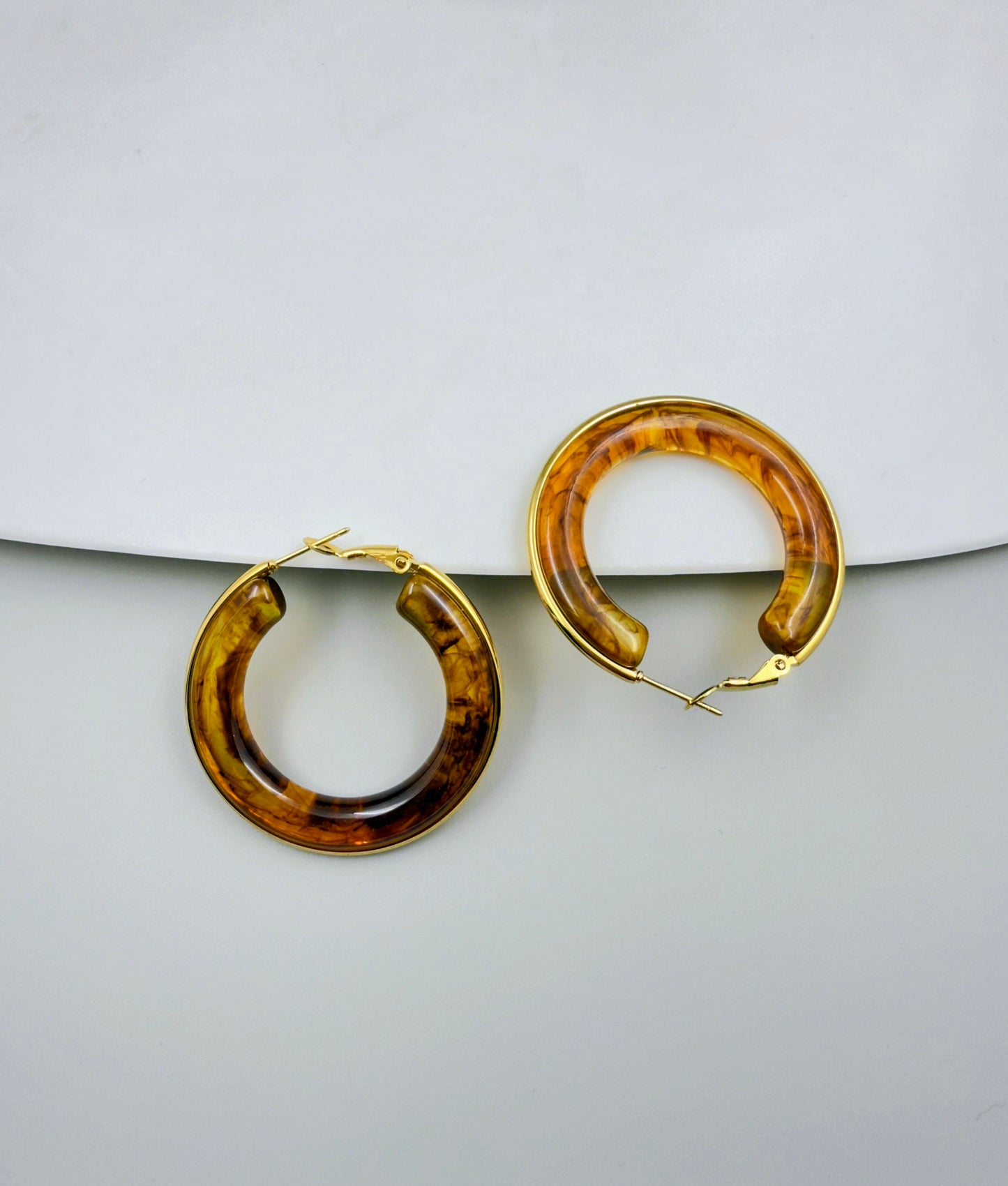 Elegant Crystal Hoops
