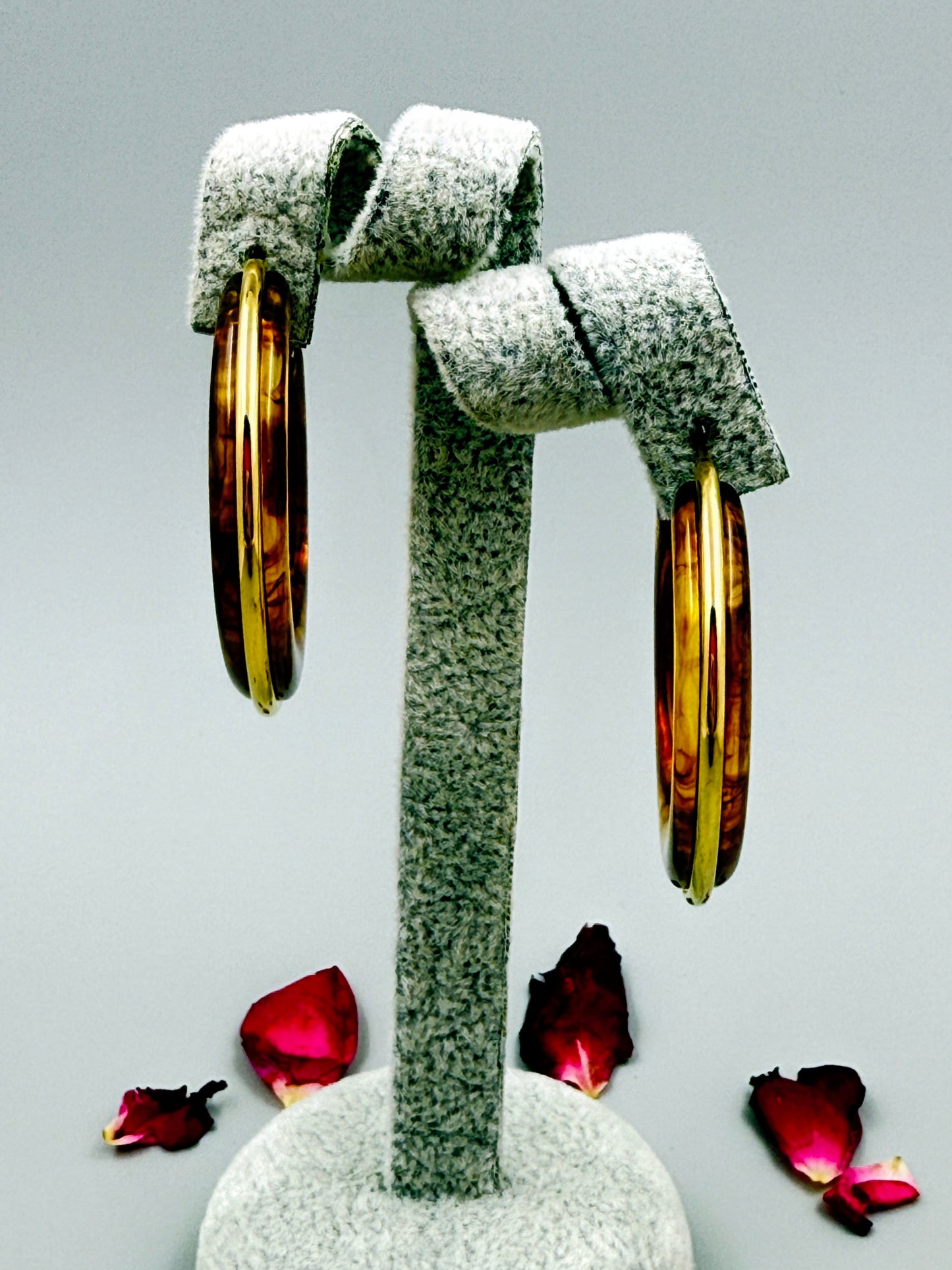 Elegant Crystal Hoops