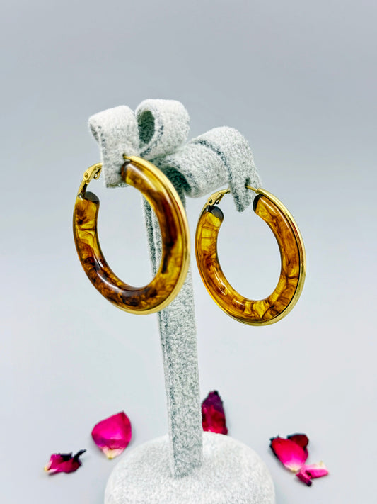 Elegant Crystal Hoops