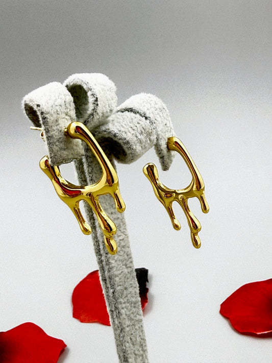 Melting Gold Hoops