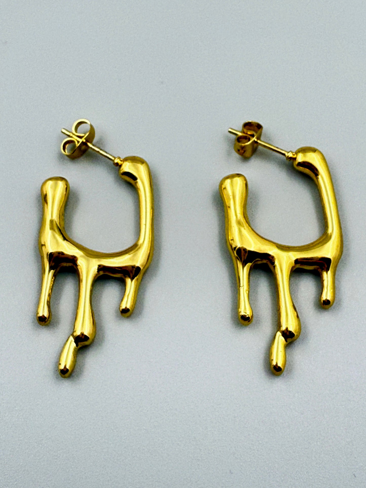 Melting Gold Hoops