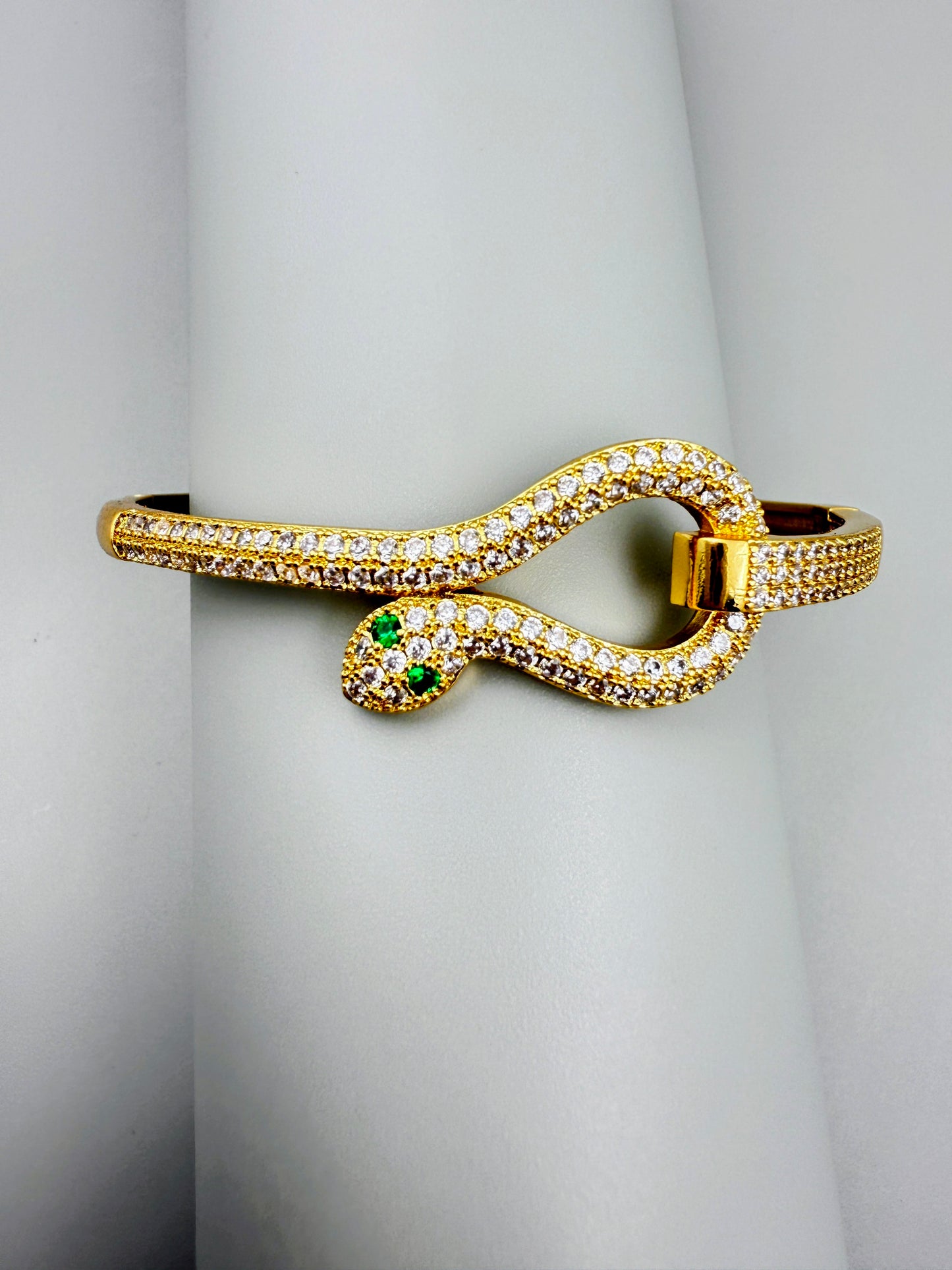 Delicate Diamond Snake Bracelet