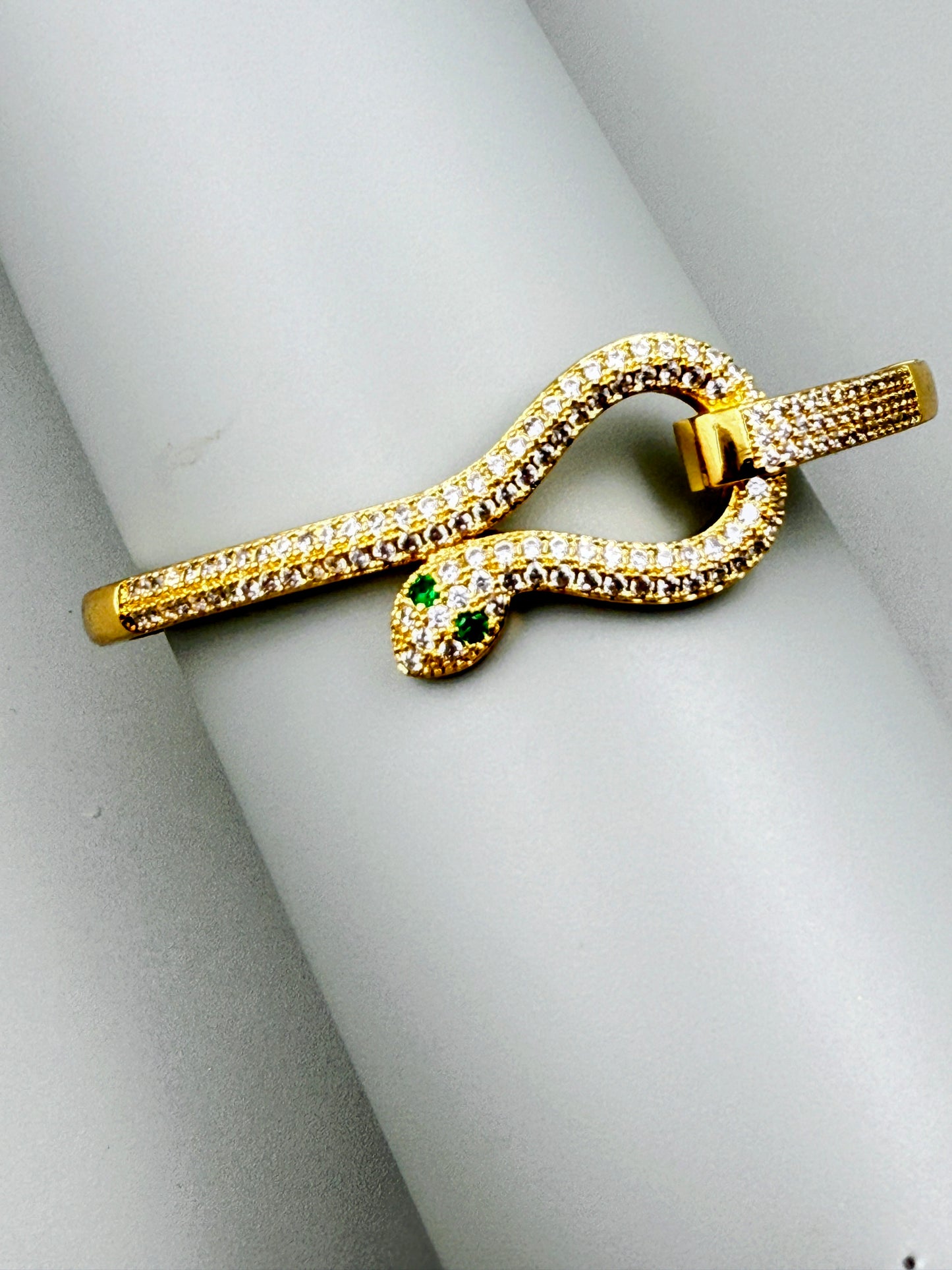 Delicate Diamond Snake Bracelet