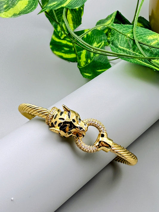 Jaguar Head Statement Bracelet