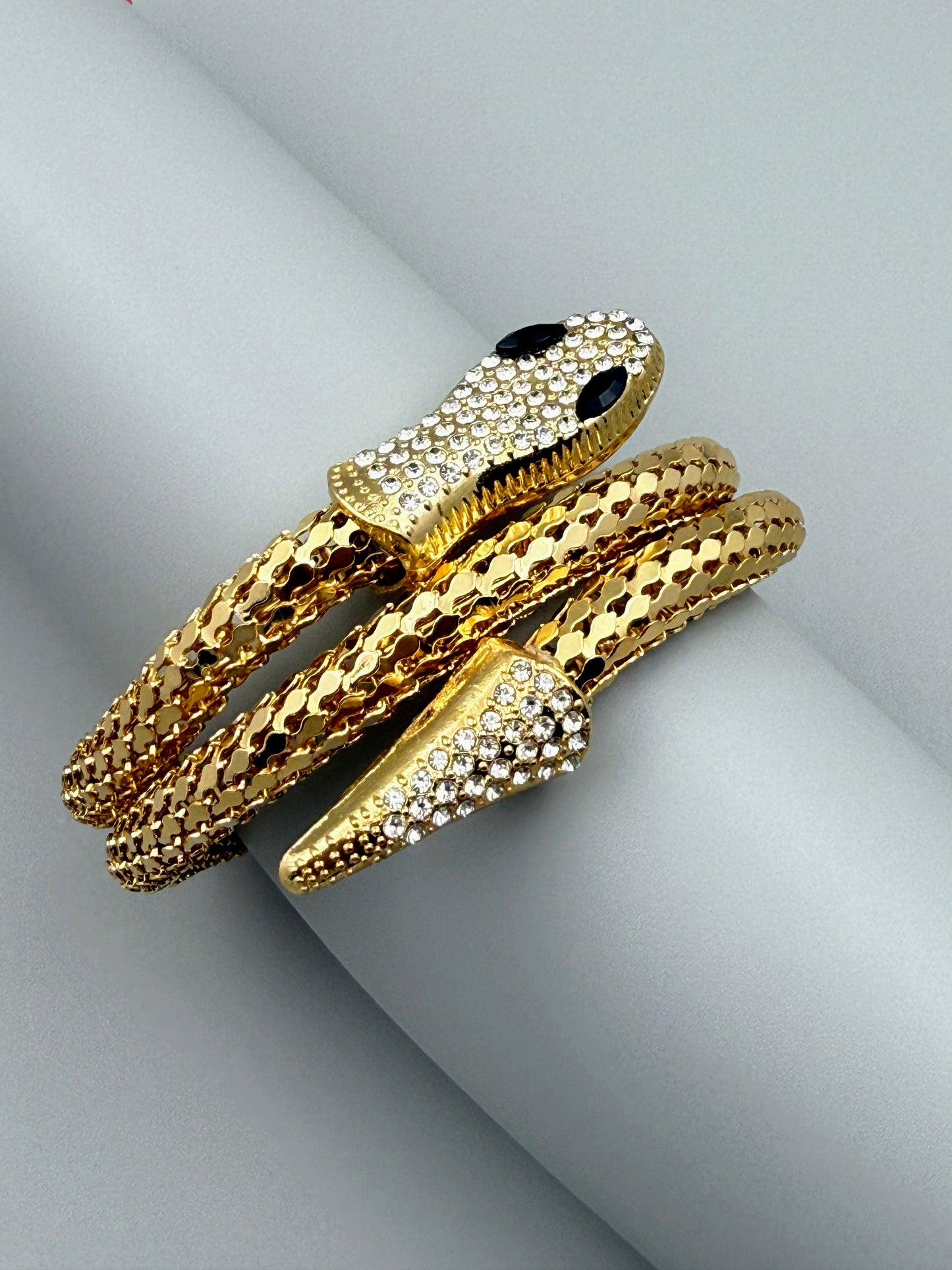 Bold Serpentine Wrap Bracelet