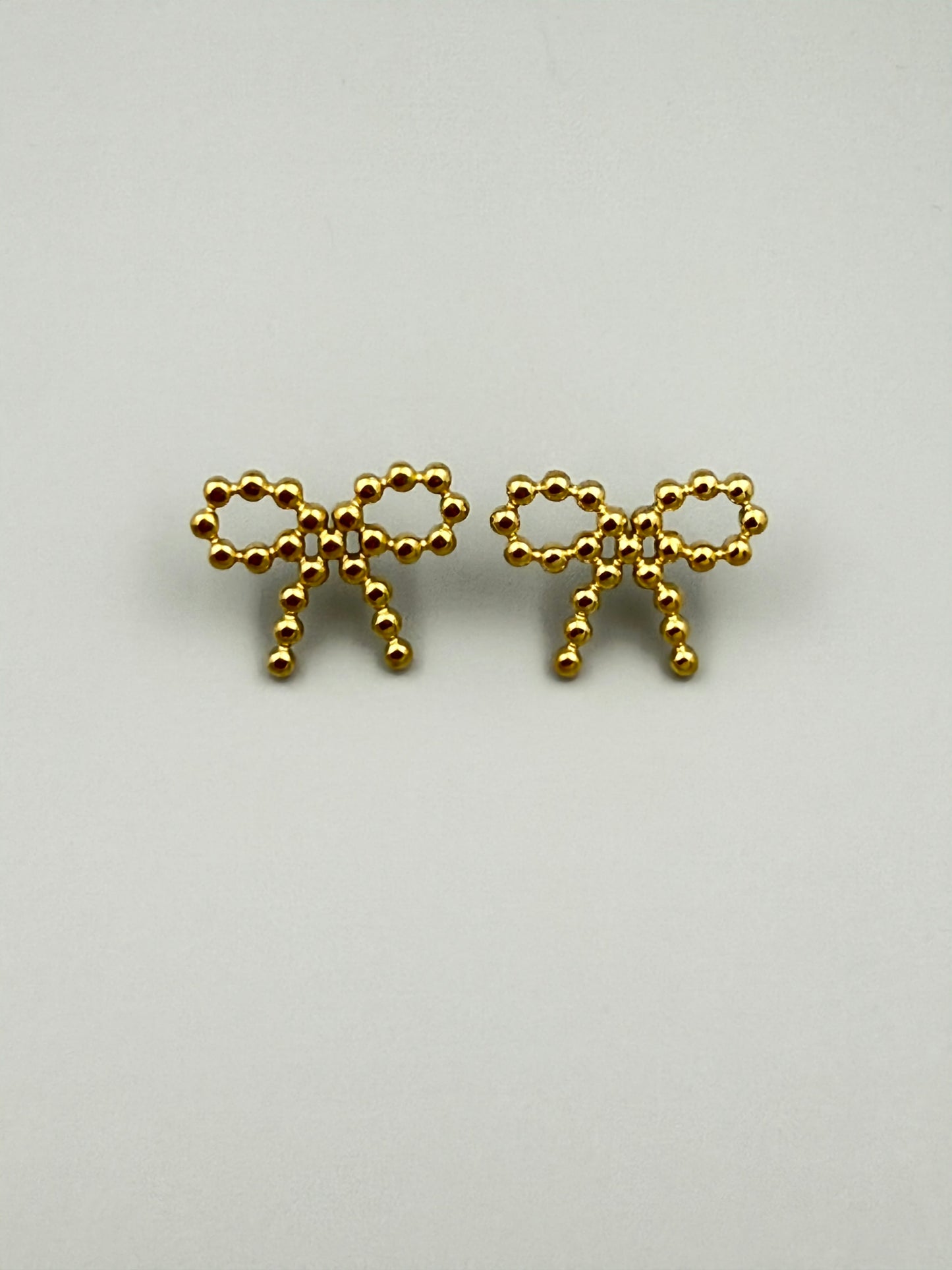 Pretty Dots Bow-Tie Studs