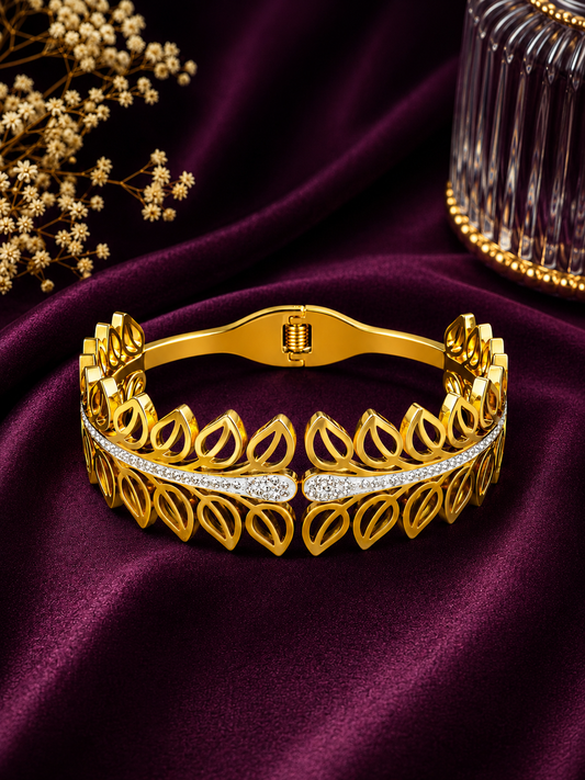 Imperial Laurel Statement Bracelet