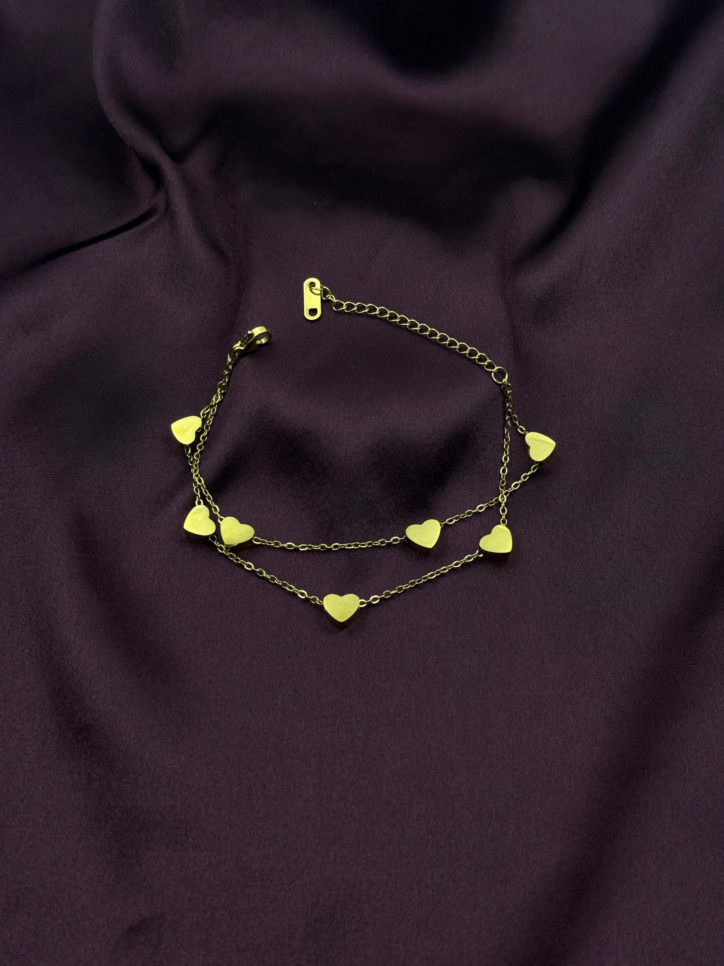 Layered Hearts Bracelet