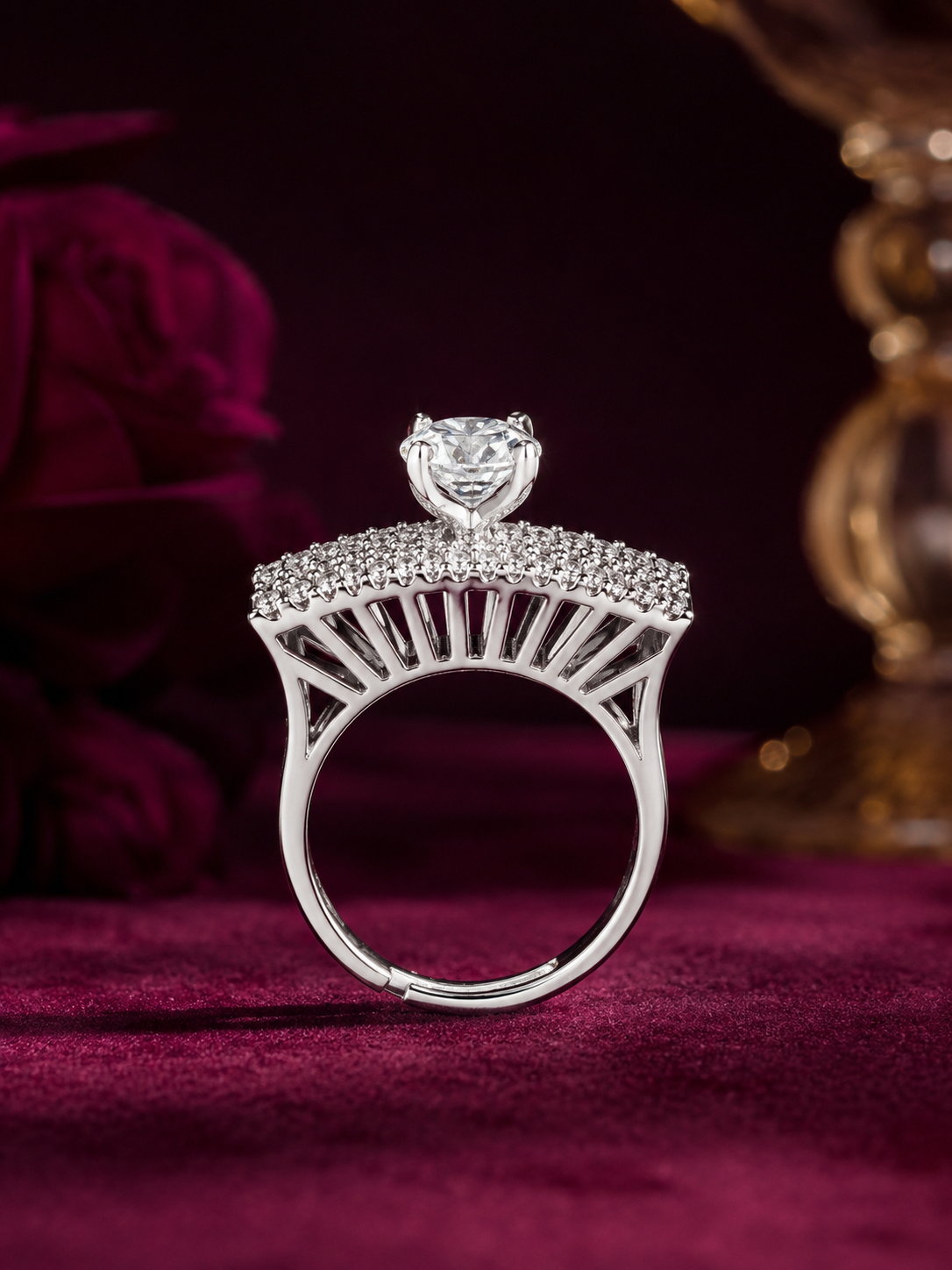 Lunaria CZ Ring