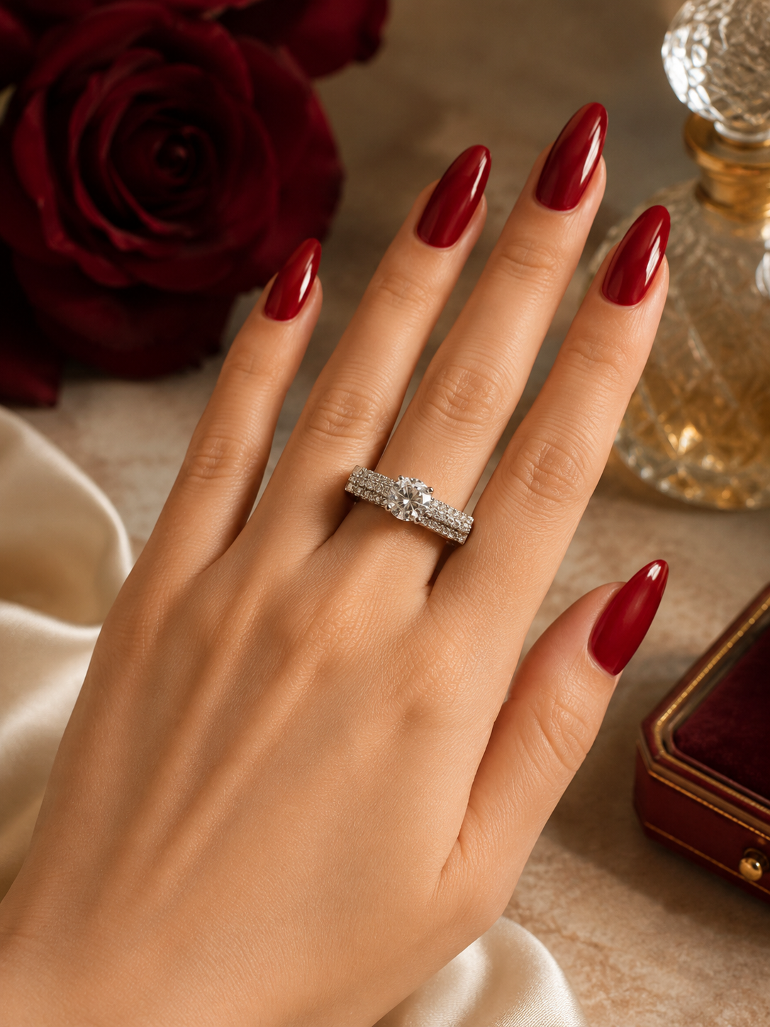 Lunaria CZ Ring