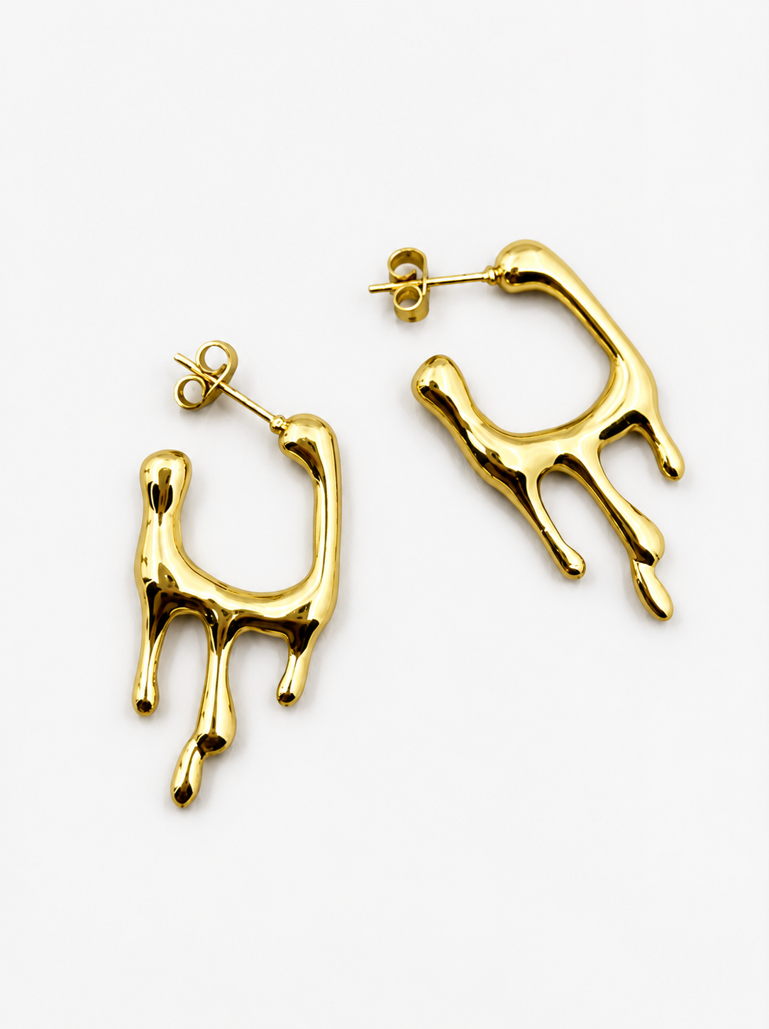 Melting Gold Hoops