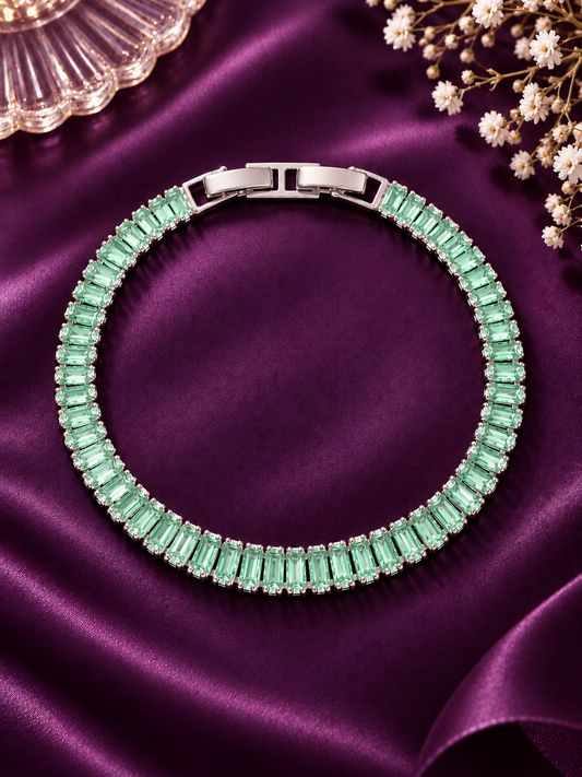 Mint Veil Tennis Bracelet