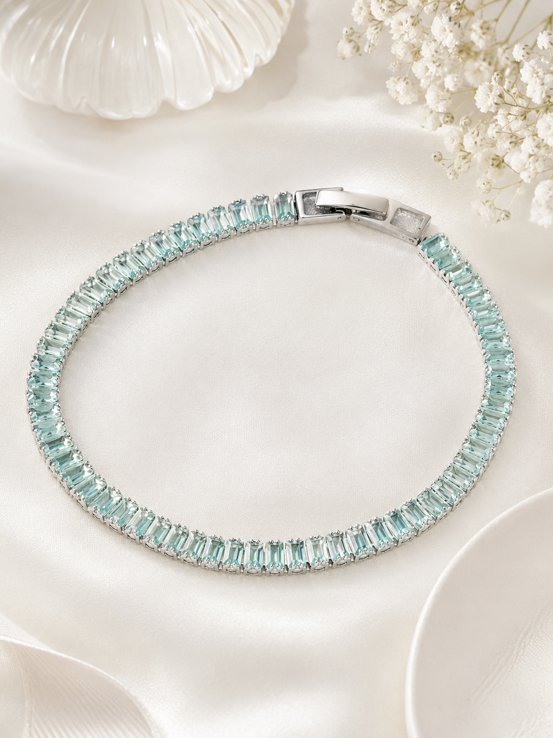 Mint Veil Tennis Bracelet