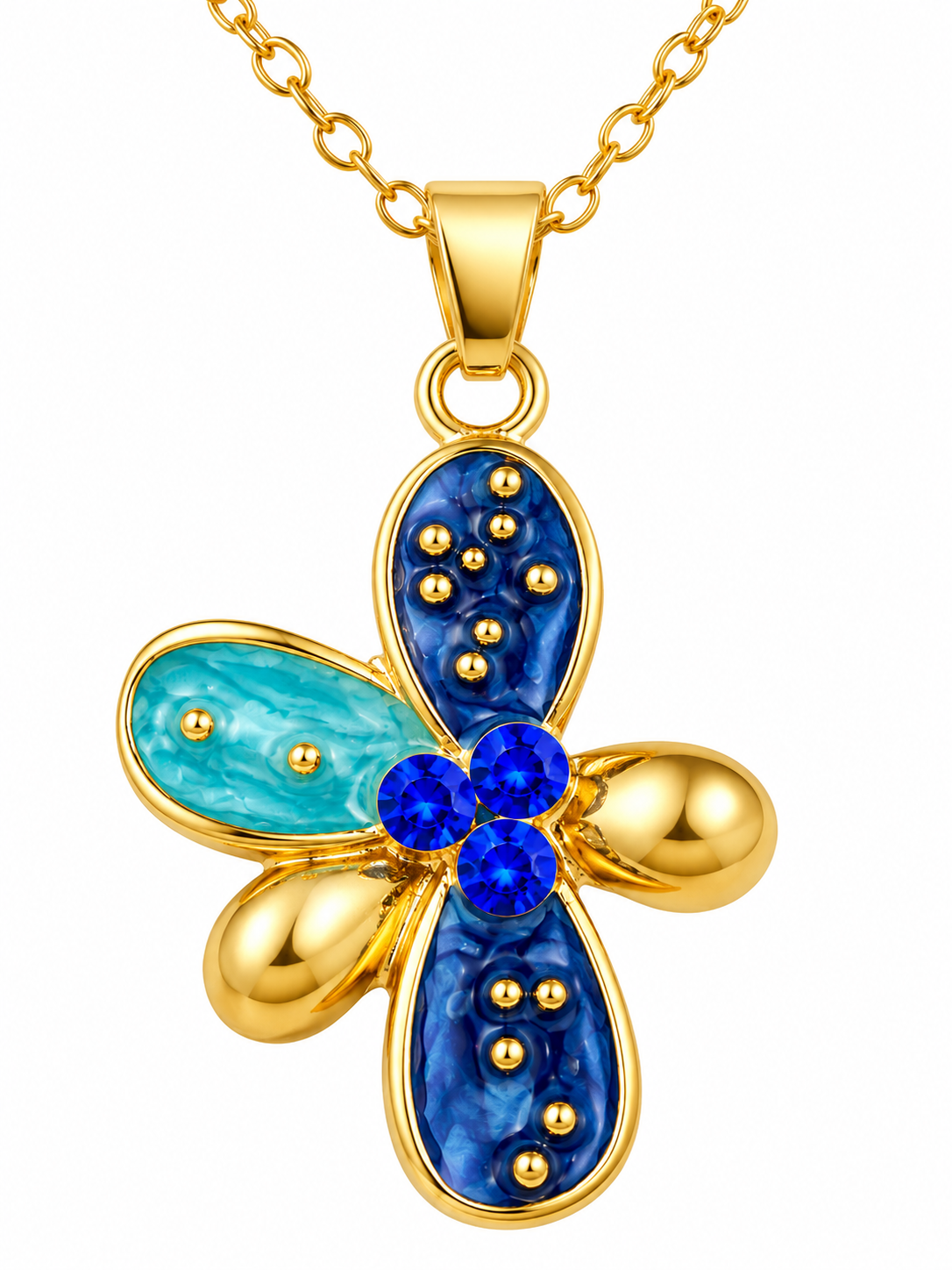 Mirelle Enamel Necklace Set