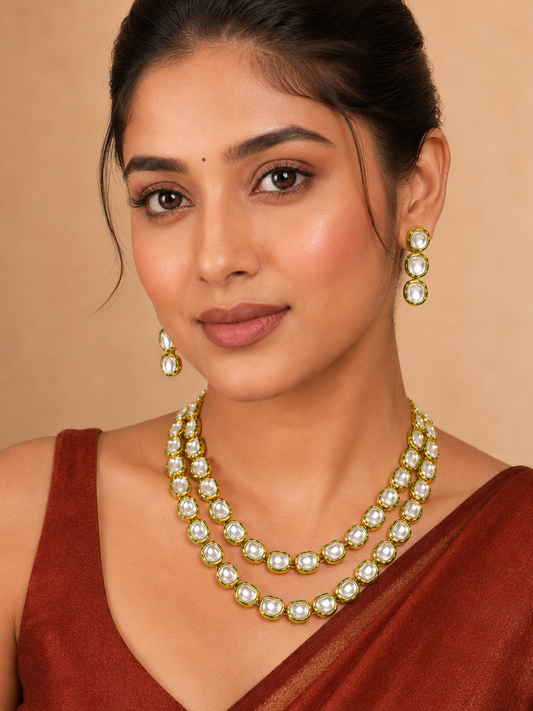 Modern Lass Kundan Necklace Set