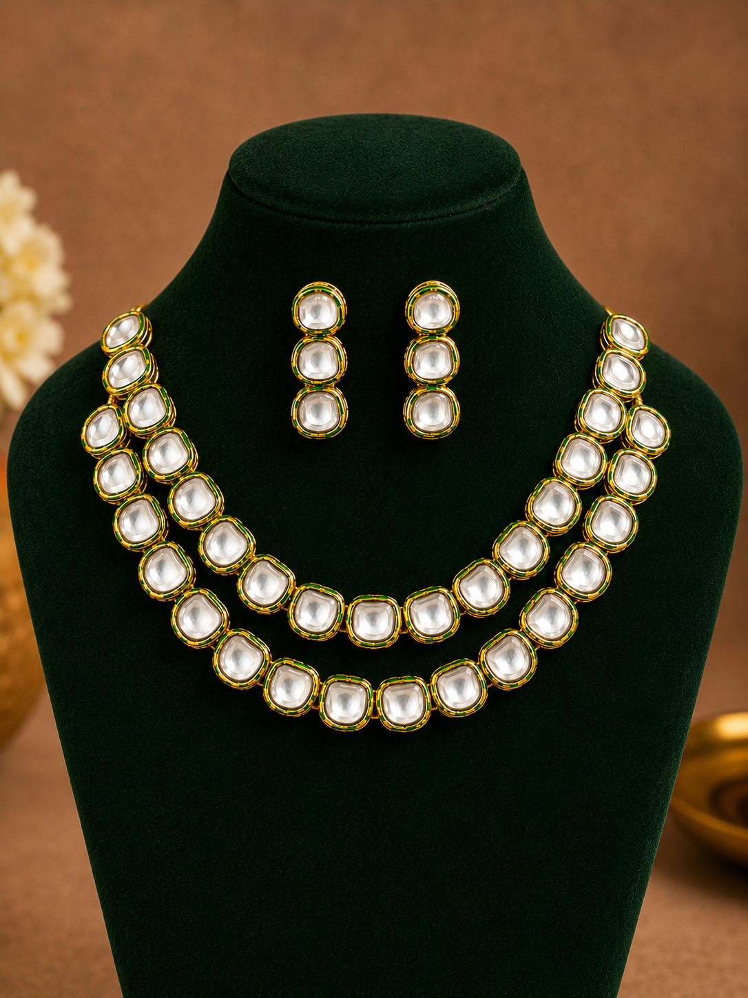 Modern Lass Kundan Necklace Set