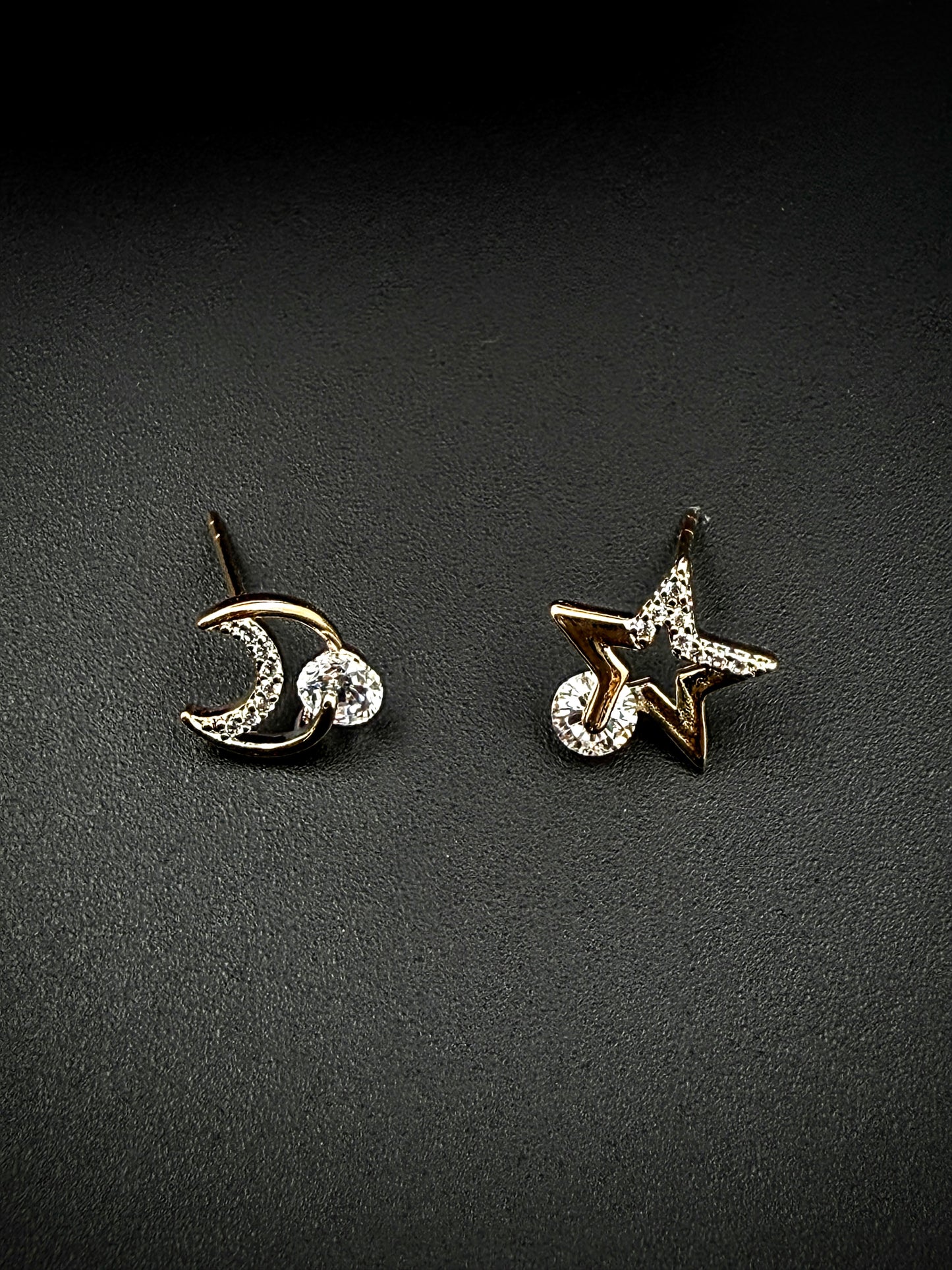 Moon and Star Studs