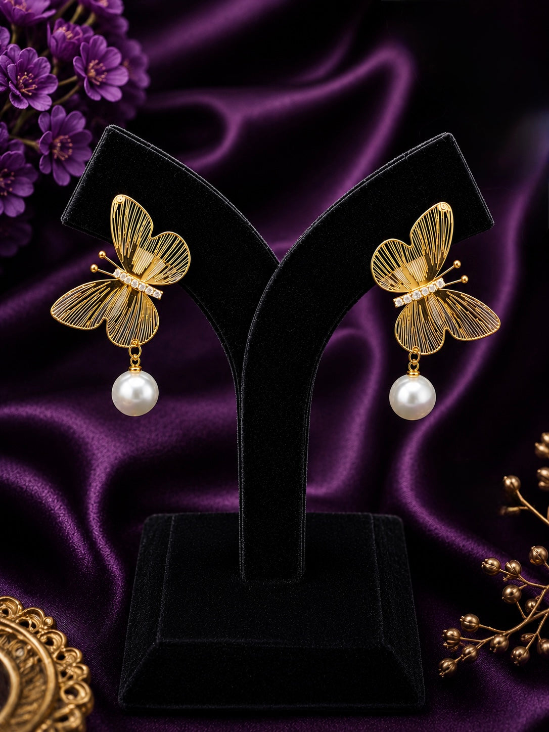 Moondrop Butterfly Earrings