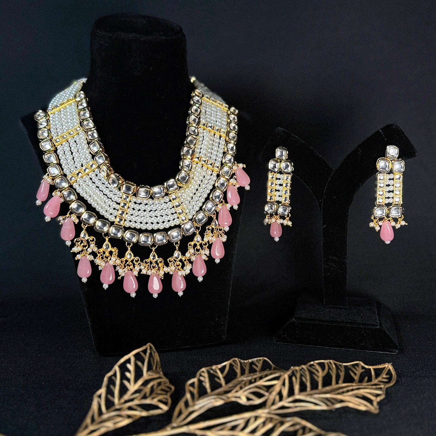 Pearl Polki Kundan Set