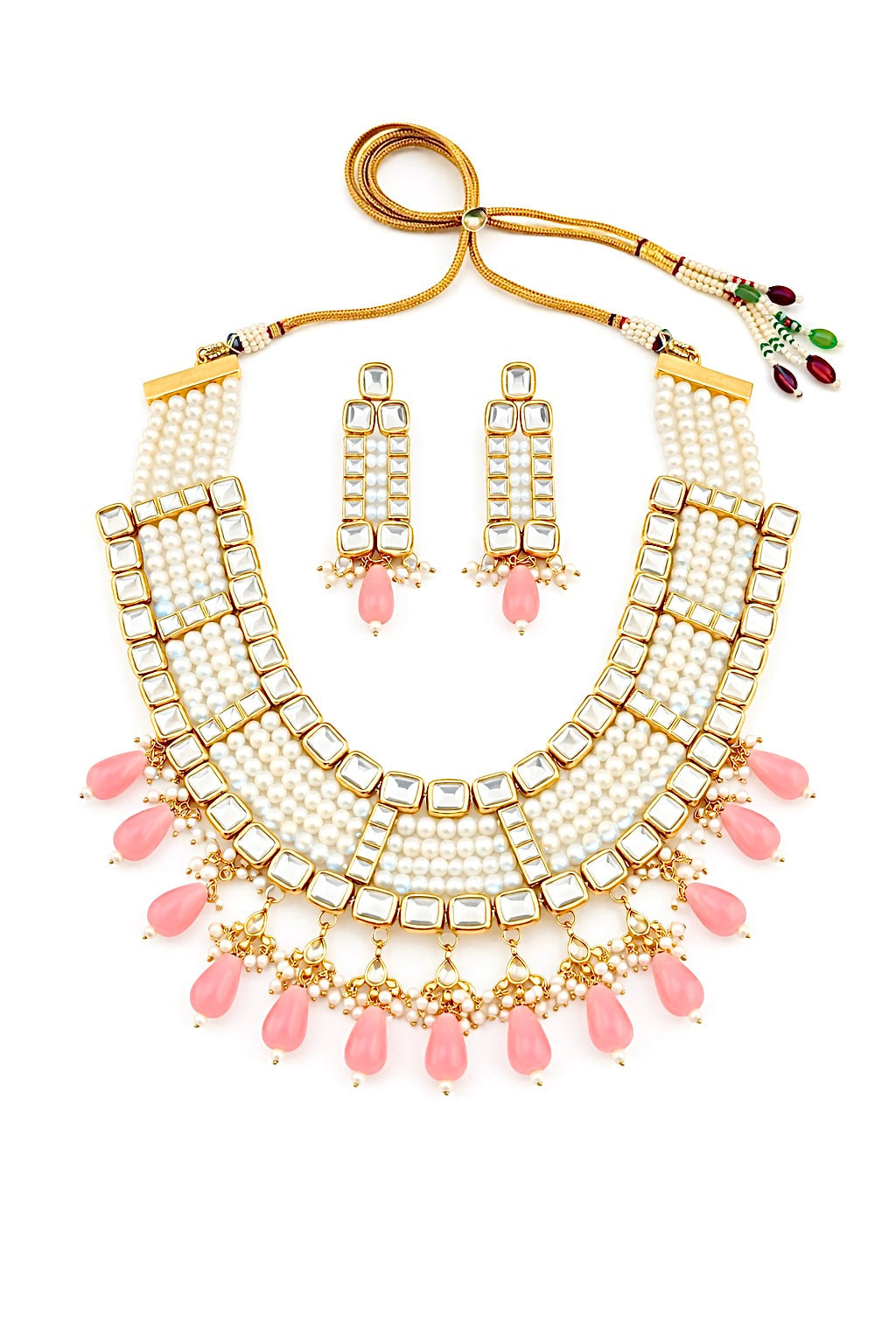 Pearl Polki Kundan Set