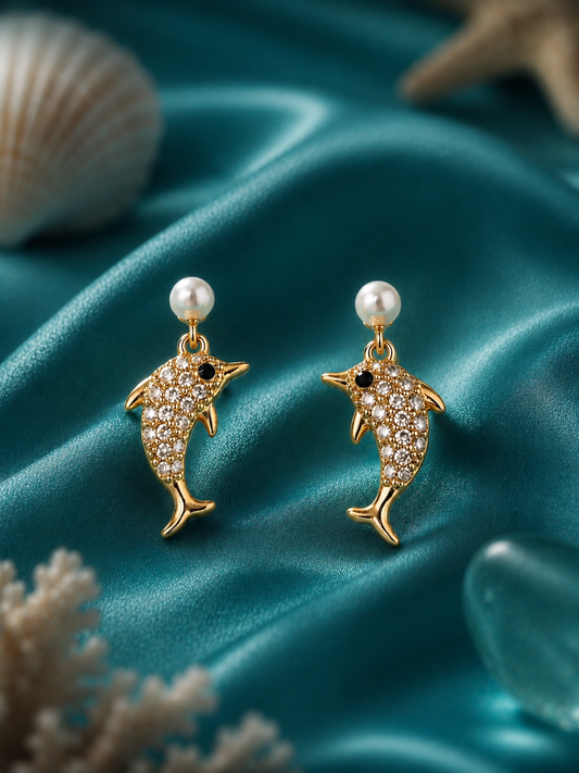 Pearlcrest Dolphin Studs