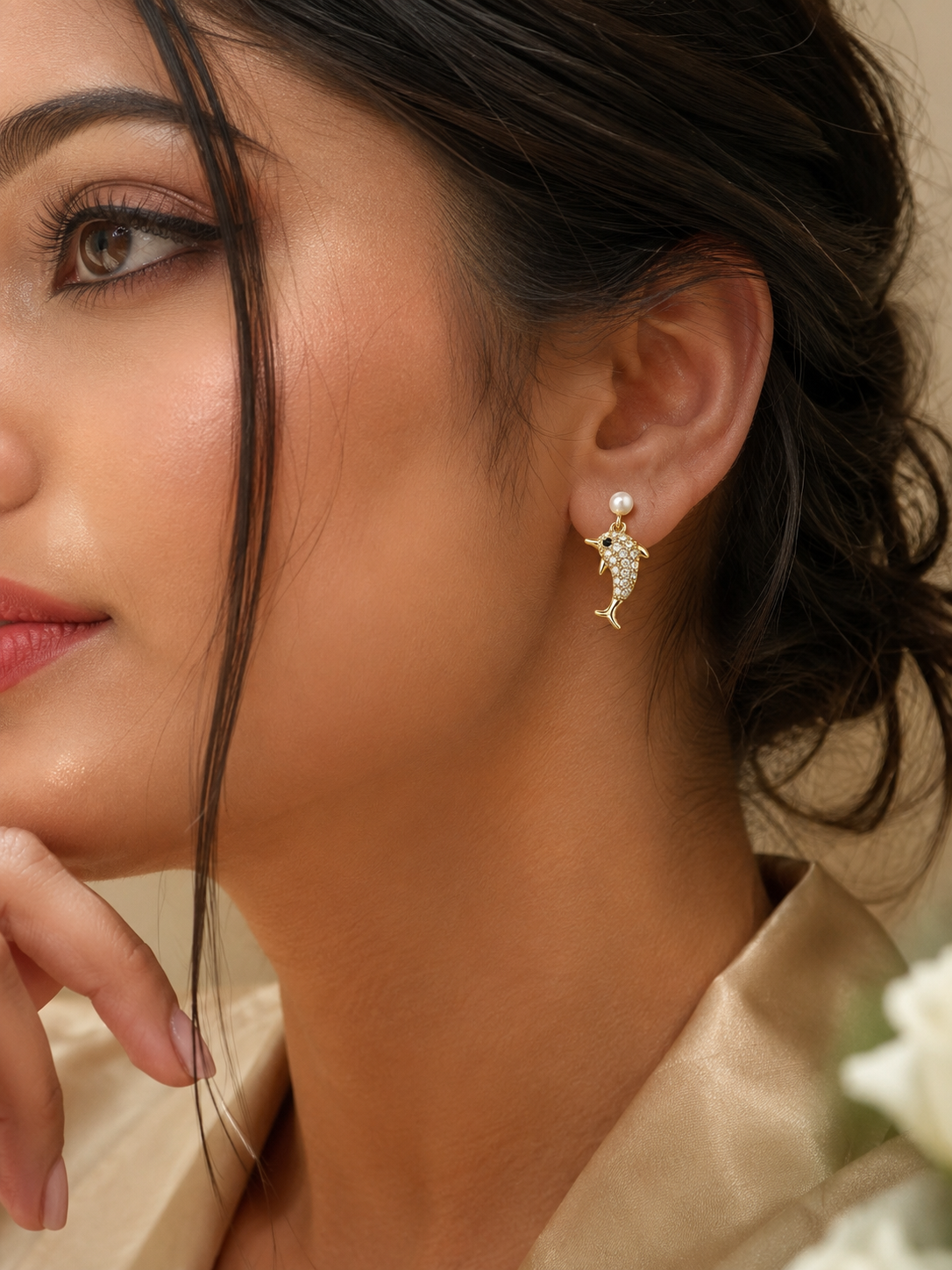Pearlcrest Dolphin Studs