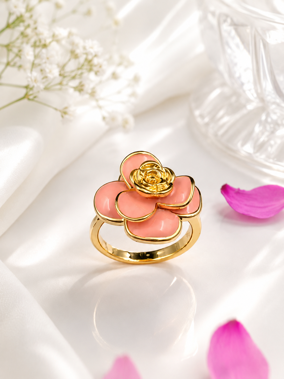 Pink Daisy Ring