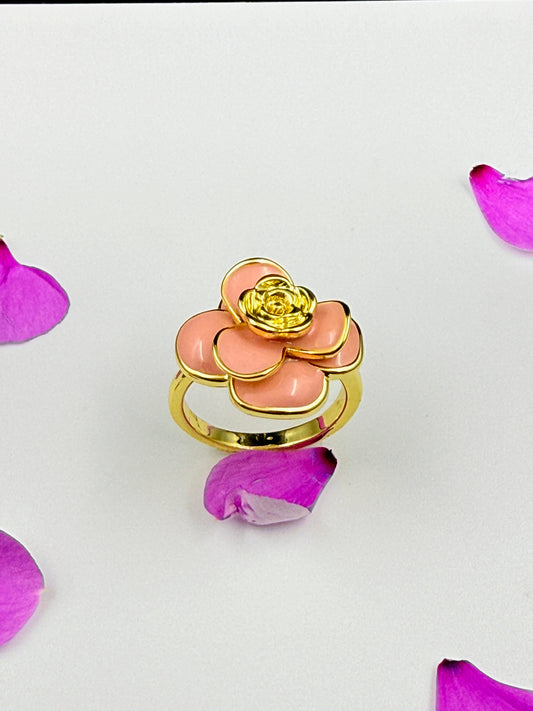 Pink Daisy Ring