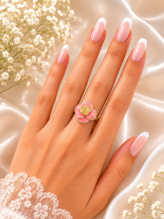Pink Daisy Ring