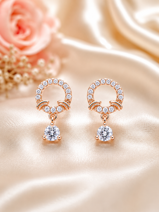 Playful Diamond Drop Earrings