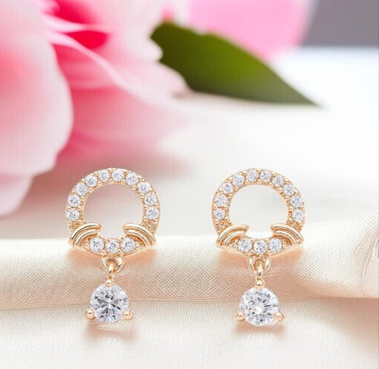 Playful Diamond Drop Earrings