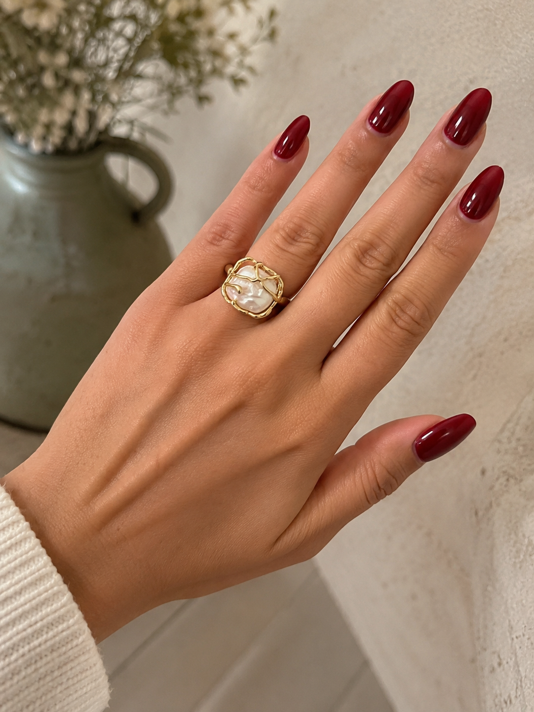 Princess Grace Pearl Ring