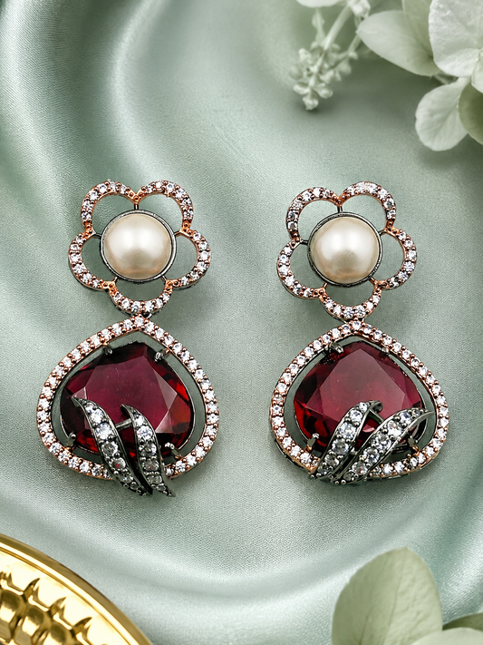 Rosy Affair Drop Earrings