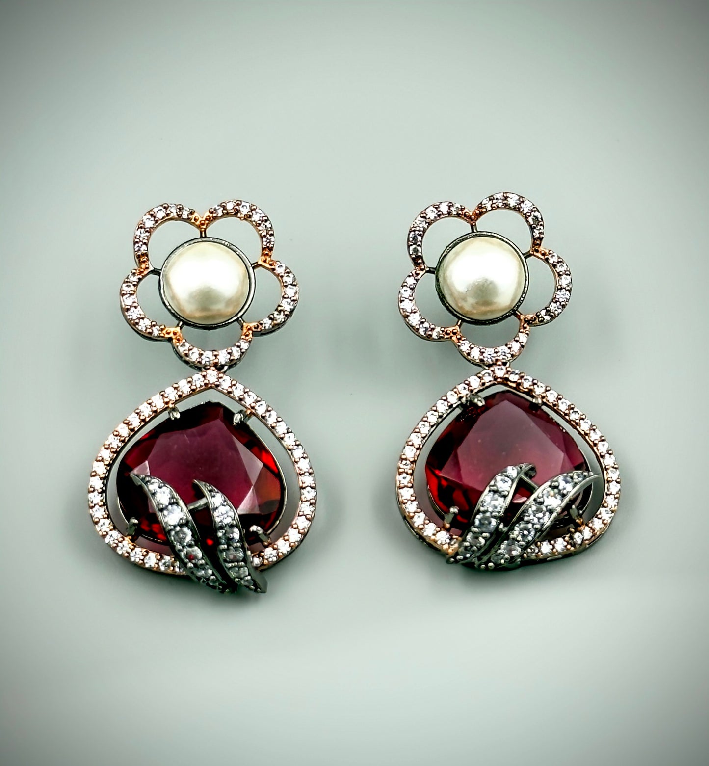 Rosy Affair Drop Earrings