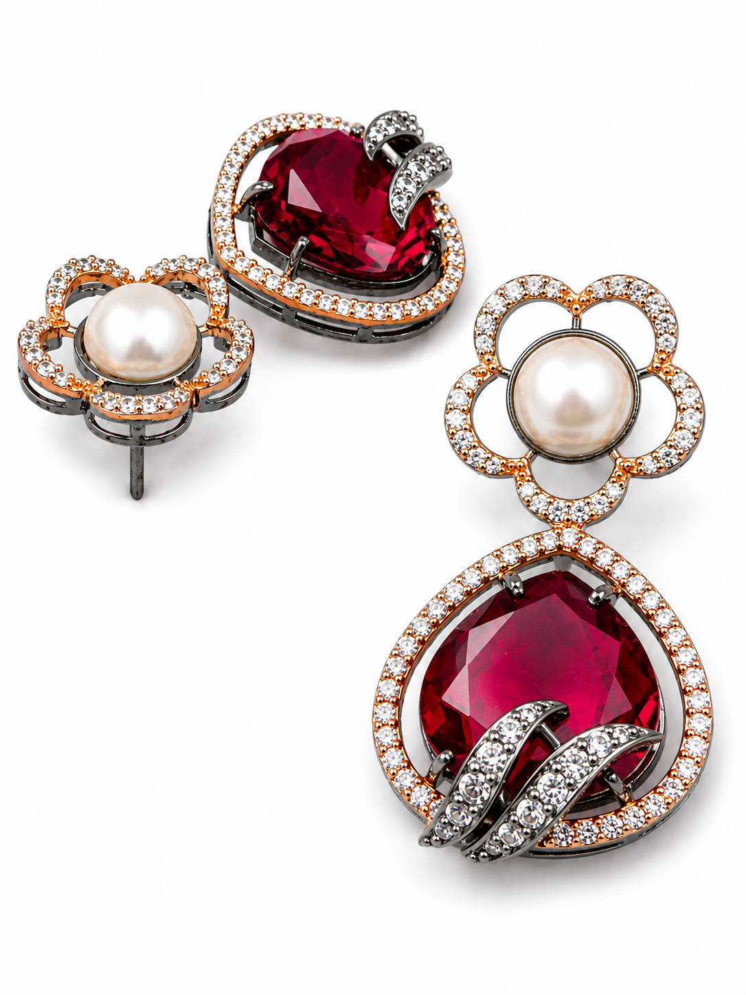 Rosy Affair Drop Earrings