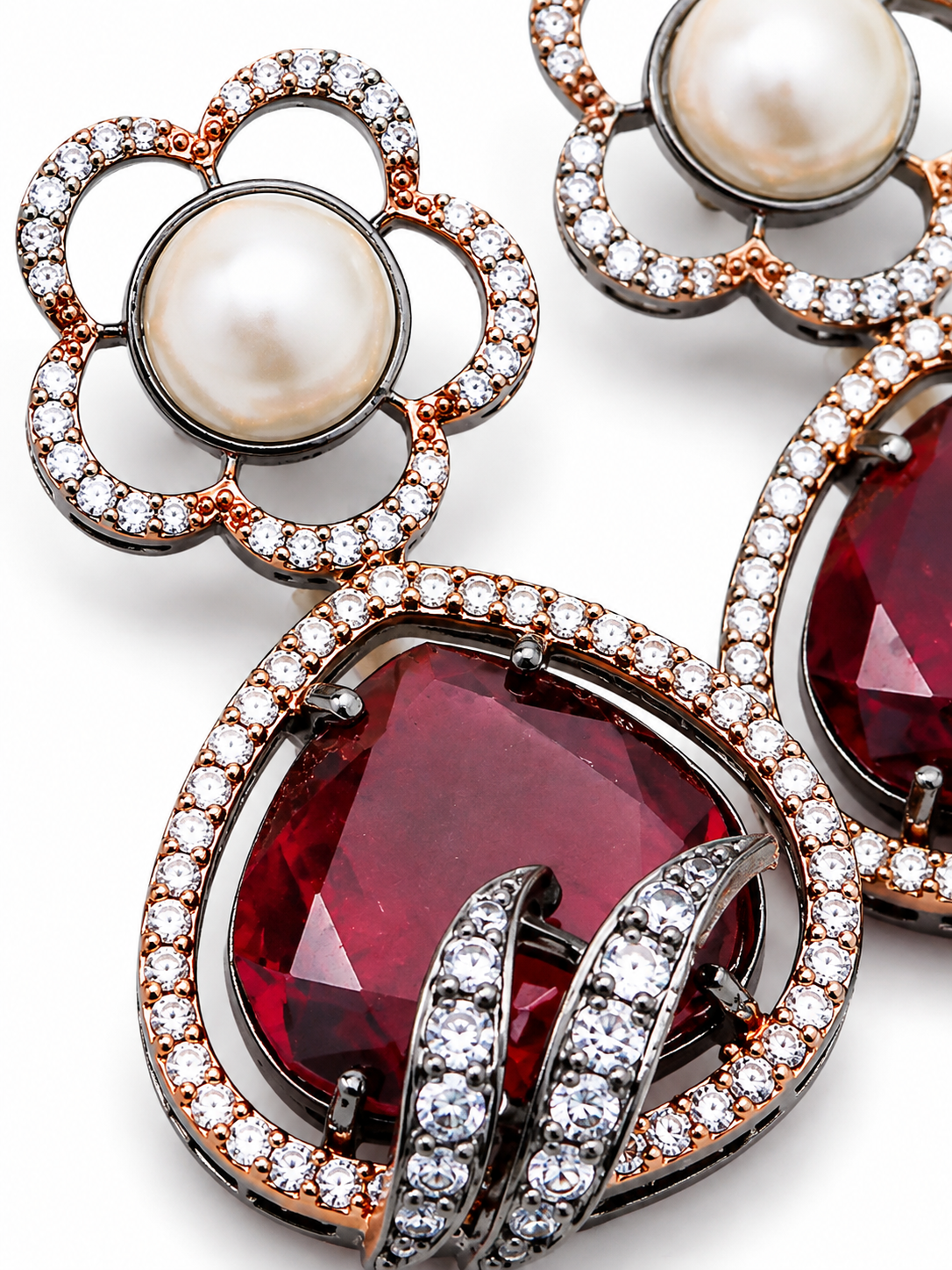 Rosy Affair Drop Earrings