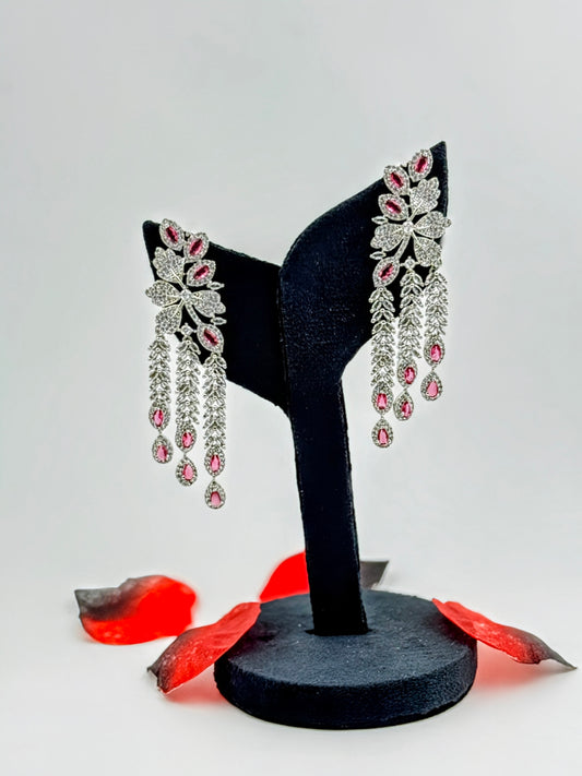 Ruby Wisteria Earrings