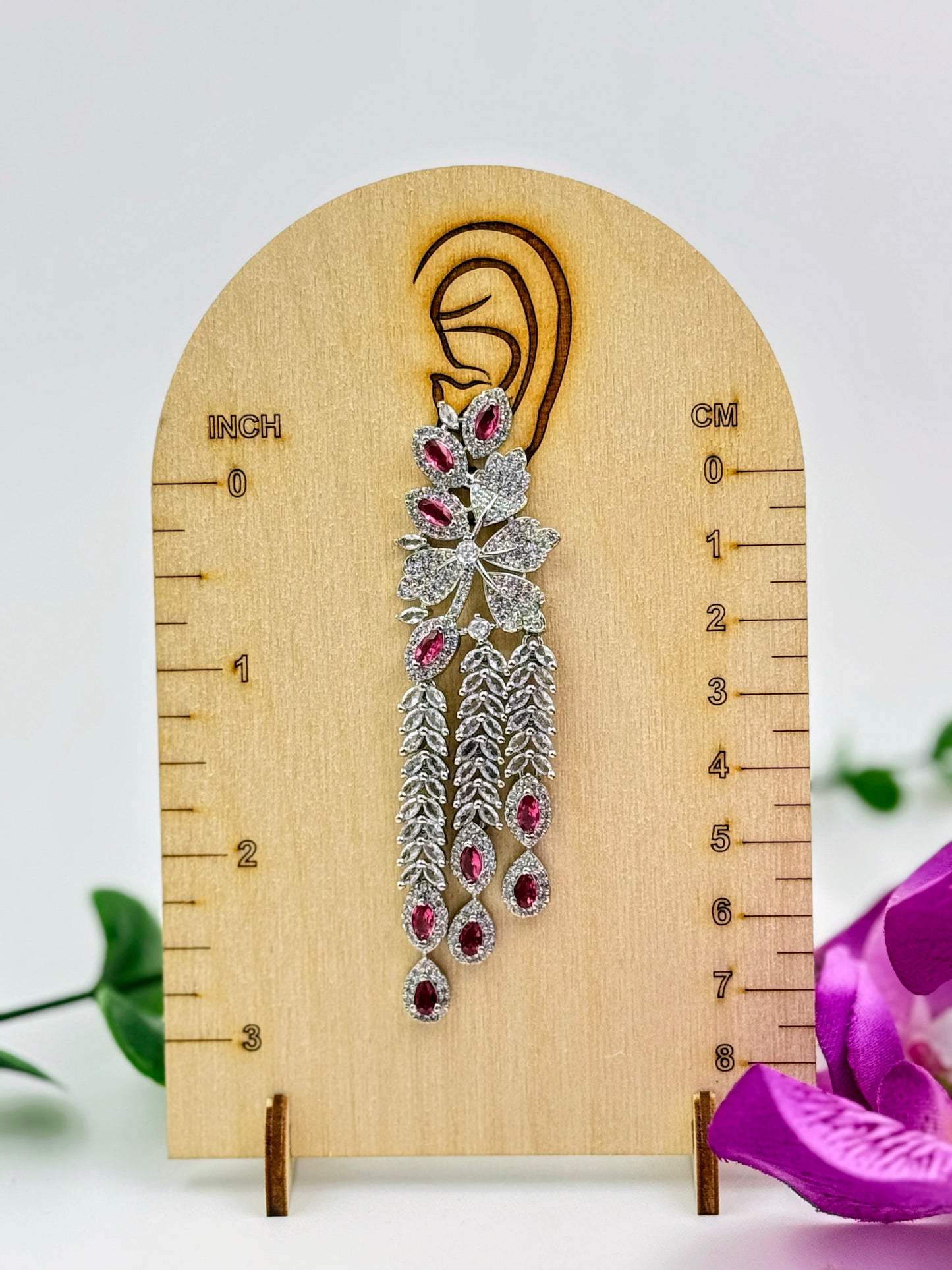 Ruby Cascade Earrings