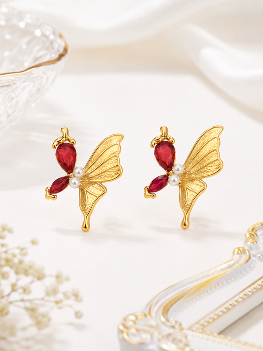 Ruby Flutter Studs