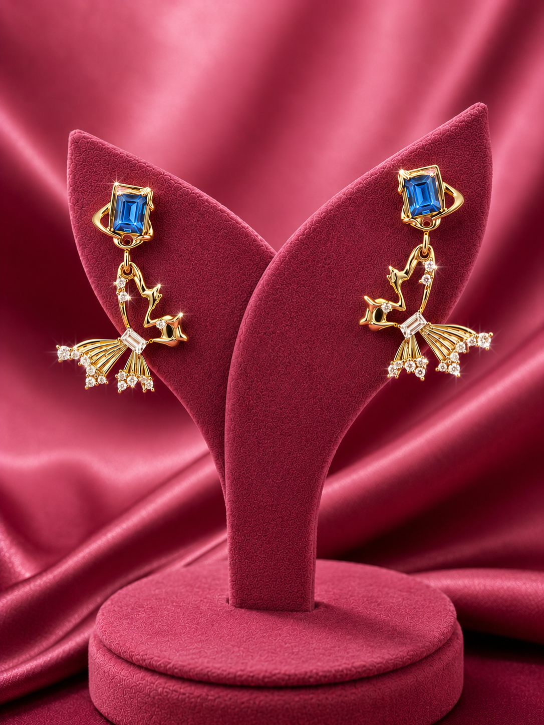 Sapphire Waltz Earrings